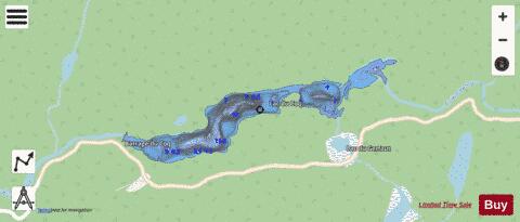Coq Lac Du depth contour Map - i-Boating App - Streets