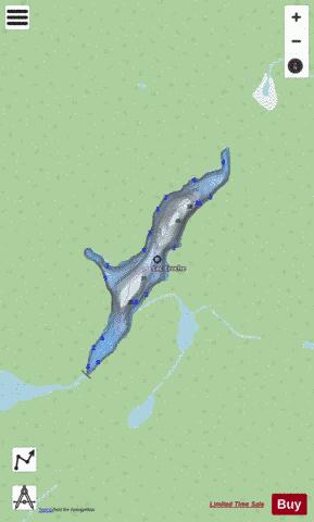 Croche Lac A depth contour Map - i-Boating App - Streets
