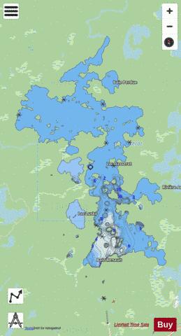Dasserat Lac depth contour Map - i-Boating App - Streets