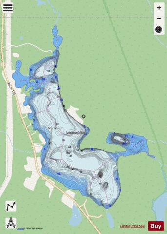 Deschenes Lac depth contour Map - i-Boating App - Streets