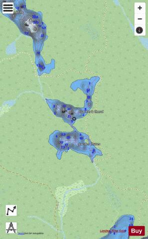 Fer A Cheval Lac depth contour Map - i-Boating App - Streets