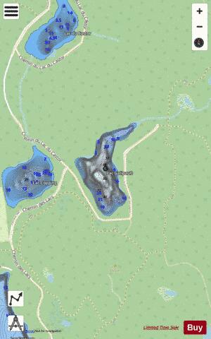 Galipault Lac depth contour Map - i-Boating App - Streets