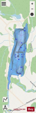 Huron Lac/ Lac Perron depth contour Map - i-Boating App - Streets
