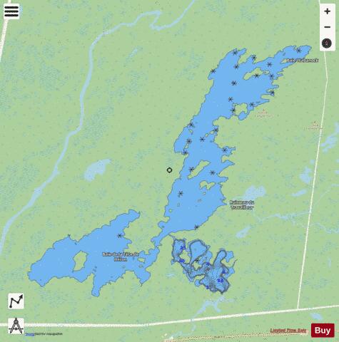 Kapunapotagen Lac depth contour Map - i-Boating App - Streets