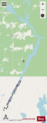 Kinojevis Lac / Lac Baie Caron depth contour Map - i-Boating App - Streets