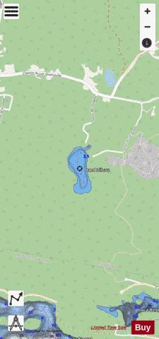 Lac Boileau depth contour Map - i-Boating App - Streets