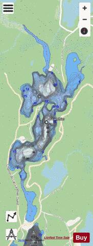 Lac Lanthier depth contour Map - i-Boating App - Streets