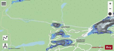 Lac Mohawk depth contour Map - i-Boating App - Streets