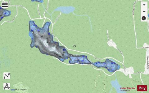 Lac Napol On depth contour Map - i-Boating App - Streets