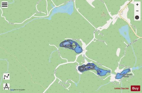 Lac Notre Dame Des Monts depth contour Map - i-Boating App - Streets