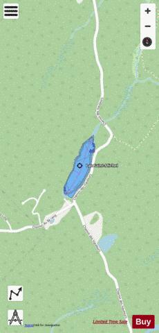 Lac Saint Michel depth contour Map - i-Boating App - Streets