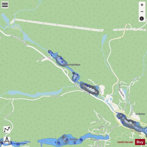 Lac Des Trois Fr Res depth contour Map - i-Boating App - Streets