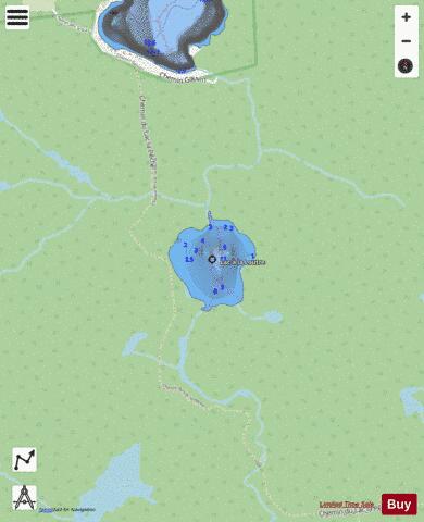 Loutre Lac A La B depth contour Map - i-Boating App - Streets