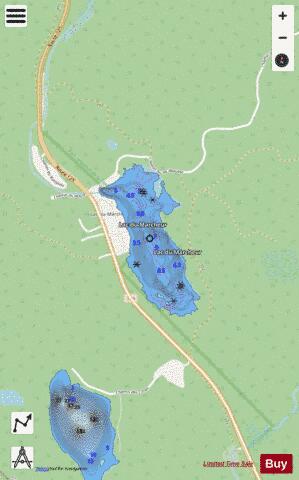 MARCHEUR LAC DU depth contour Map - i-Boating App - Streets