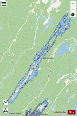 Macpes Grand Lac depth contour Map - i-Boating App - Streets