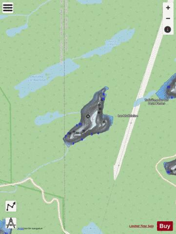 Madeleine Lac depth contour Map - i-Boating App - Streets