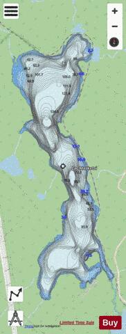 Masketsi Lac depth contour Map - i-Boating App - Streets