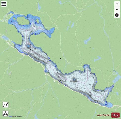 Meech Lac depth contour Map - i-Boating App - Streets