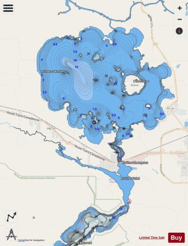 Montigny Lac De depth contour Map - i-Boating App - Streets
