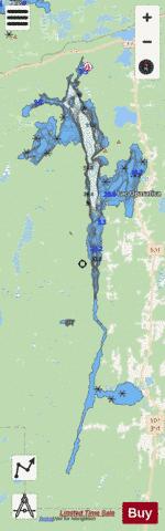 Opasatica Lac depth contour Map - i-Boating App - Streets
