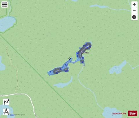 PICOTE LAC depth contour Map - i-Boating App - Streets