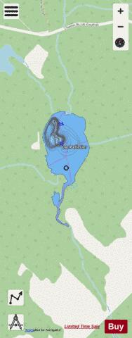 Pelletier Lac depth contour Map - i-Boating App - Streets