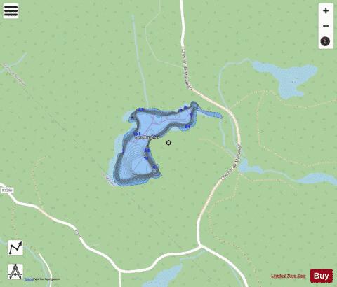 Revolver Lac depth contour Map - i-Boating App - Streets