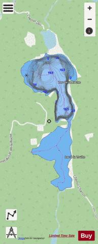 Roche Lac De La/ Lac Trooper depth contour Map - i-Boating App - Streets