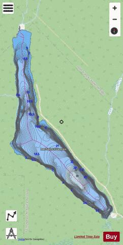 Saint Francois Lac depth contour Map - i-Boating App - Streets