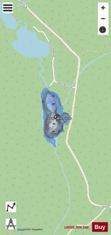 Saint Pierre Lac B / Lac Gauthier depth contour Map - i-Boating App - Streets