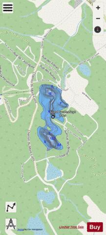 Sept Lacs Grand Lac Des depth contour Map - i-Boating App - Streets