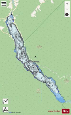 Squatec Grand Lac depth contour Map - i-Boating App - Streets
