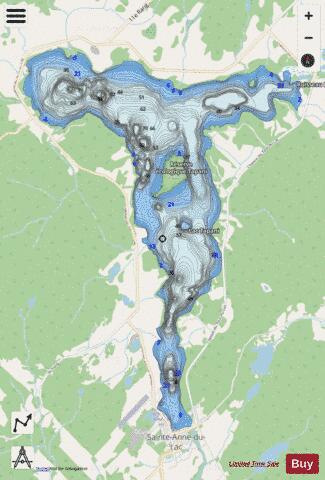 Tapani Lac depth contour Map - i-Boating App - Streets
