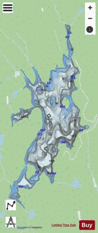 Tuque Lac La depth contour Map - i-Boating App - Streets