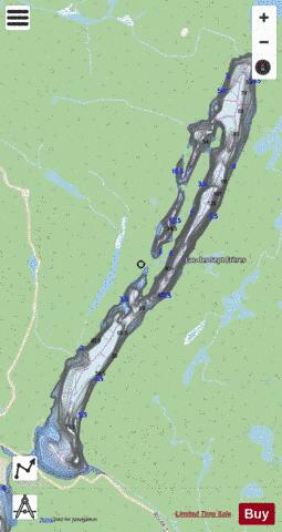 Sept Freres, Lac des depth contour Map - i-Boating App - Streets
