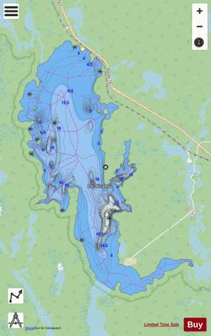 Nicabau, Lac depth contour Map - i-Boating App - Streets
