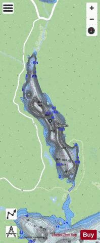 Oudiette, Lac depth contour Map - i-Boating App - Streets
