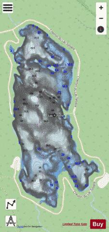 Sylvere, Lac depth contour Map - i-Boating App - Streets