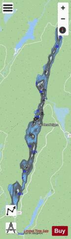 Neiges, Lac des depth contour Map - i-Boating App - Streets
