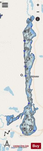 Joncas, Lac depth contour Map - i-Boating App - Streets