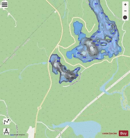 Creux, Lac depth contour Map - i-Boating App - Streets