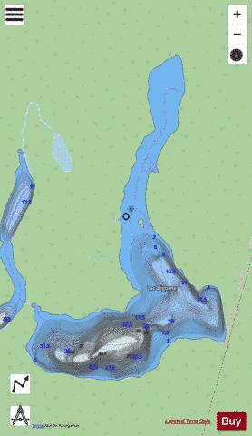 Bigorne, Lac depth contour Map - i-Boating App - Streets
