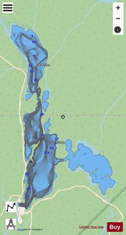Huron, Lac depth contour Map - i-Boating App - Streets