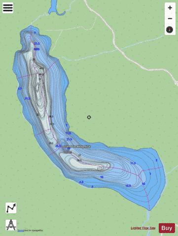 Kedgwick, Grand lac depth contour Map - i-Boating App - Streets