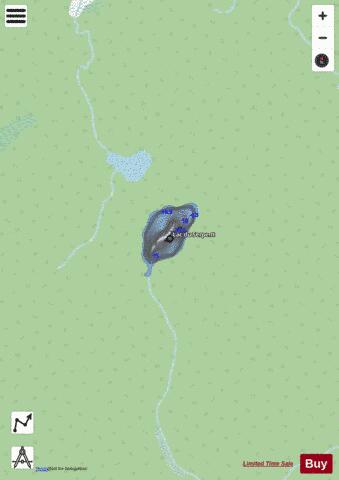 Serpent, Lac du depth contour Map - i-Boating App - Streets