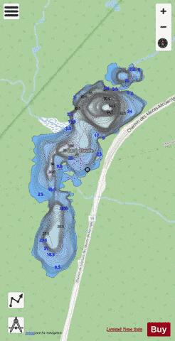 Claude, Lac a depth contour Map - i-Boating App - Streets