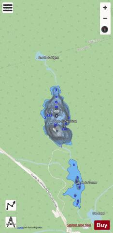 Syndicat, Lac du depth contour Map - i-Boating App - Streets