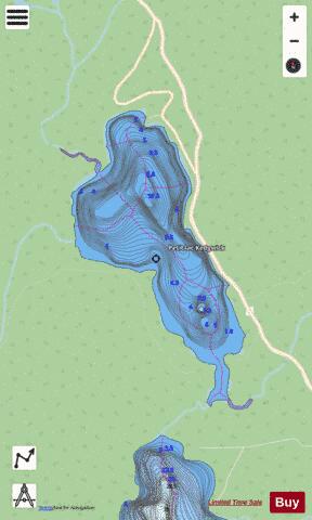 Kedgwick, Petit lac depth contour Map - i-Boating App - Streets