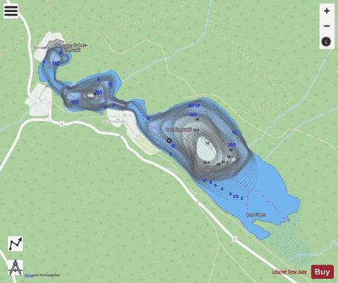 Rimouski, Lac depth contour Map - i-Boating App - Streets