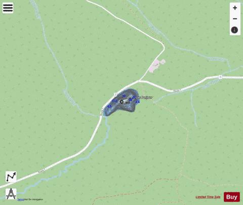 Bonjour, Lac depth contour Map - i-Boating App - Streets